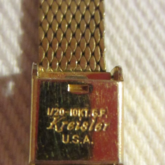 Gruen Percision Diamante Gold Plated Wrist Watch Hand Winds Kreisler USA main image 11